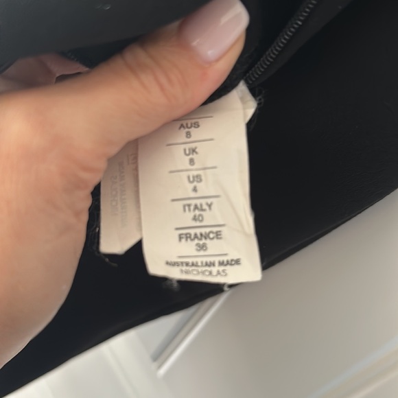 Black Nicolas brand long dress illusion with crochet - Picture 10 of 14